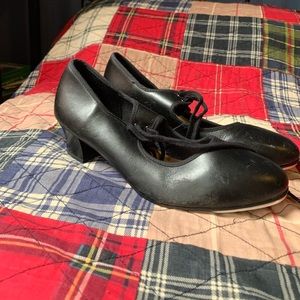 Black tap shoes